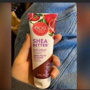 EOS shea butter hand cream pomegranate and raspberry